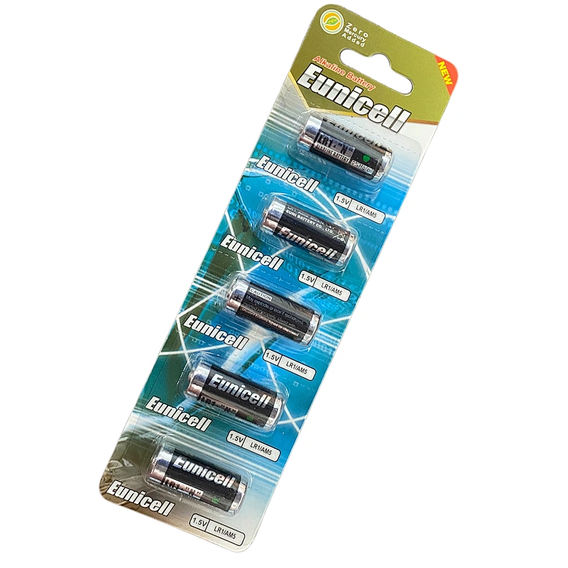 High Quality non rechargeable dry battery lr1 n size am5 1.5v alkaline battery