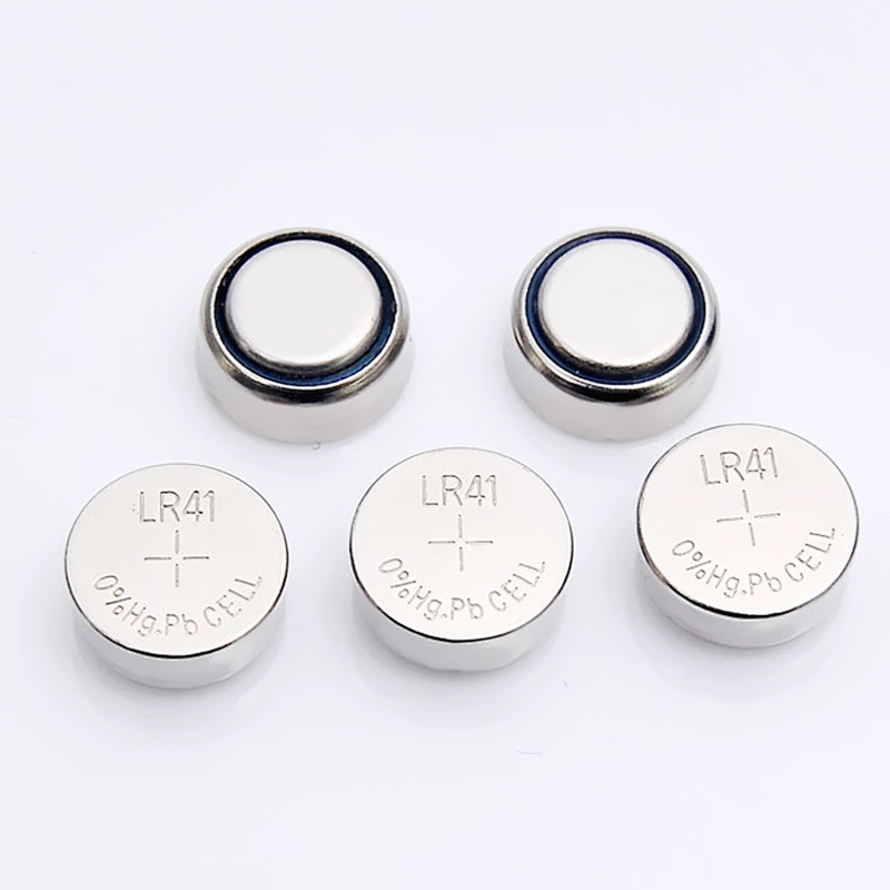 Eunicell Calculator Green Cell Mercury Free LR41 1.5v Alkaline Button Cell
