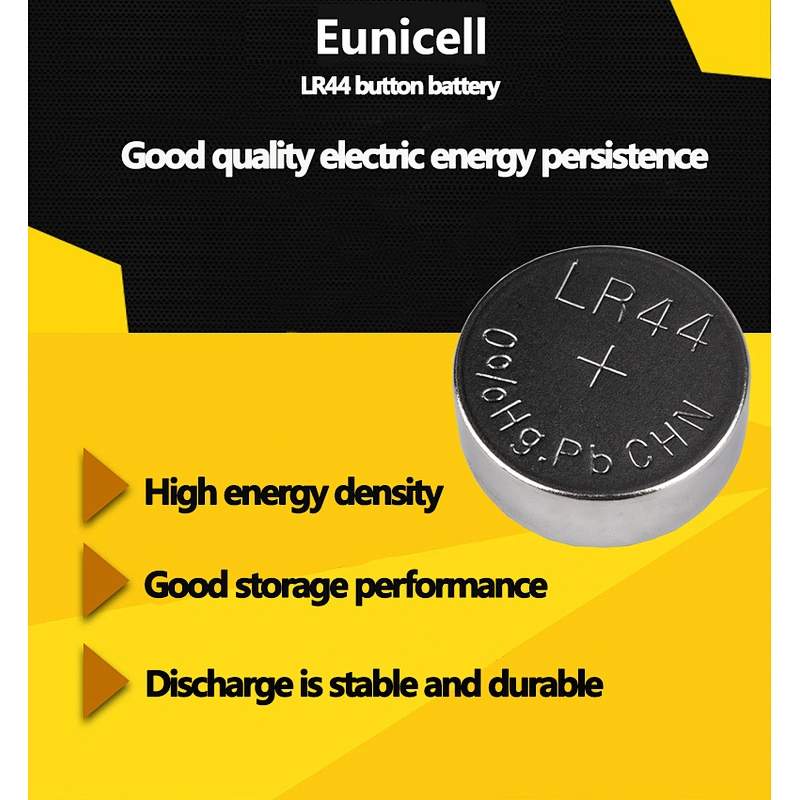 Alkaline coin cells 0% Hg Pb LR44 button cell l1154 ag13 lr44 battery