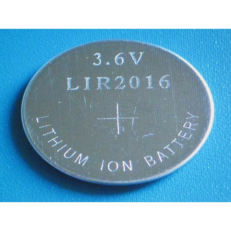 LIR2016 CP2016 3.6V 18mAh Lithium Ion Rechargeable coin cell Battery