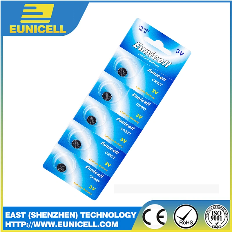 LiMnO2 Battery 3V CR927 lithium coin cell eunicell battery