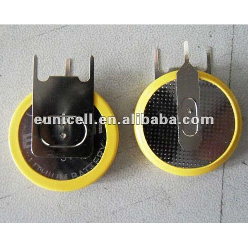 Eunicell battery cr2032 3.3v button cell battery with solder tabs