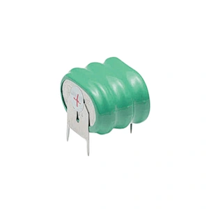 3.6v 160mah nimh rechargeable button cell battery with tabs