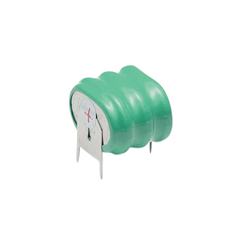 3.6v 160mah nimh rechargeable button cell battery with tabs