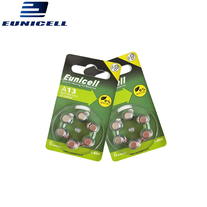 1.4V button cell zinc air battery A675 battery