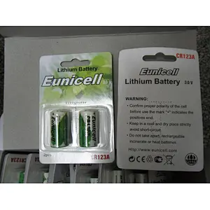 Wholesale CR123A 1400mAh 3V non-rechargeable Li-ion battery