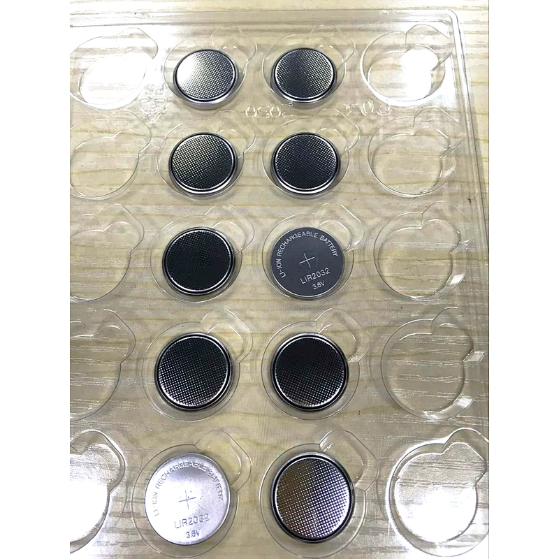 Rechargeable li ion 3.6v CR2032 NCR2032 LIR2032 lithium button cell battery