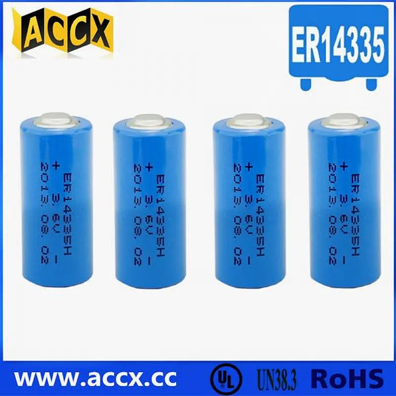 High Quality Li-SOCL2 3.6v ER14335 2/3AA Size lithium battery for water meter