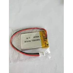 Eunicell lithium 3.7v 400mAh 502535 li-ion polymer battery