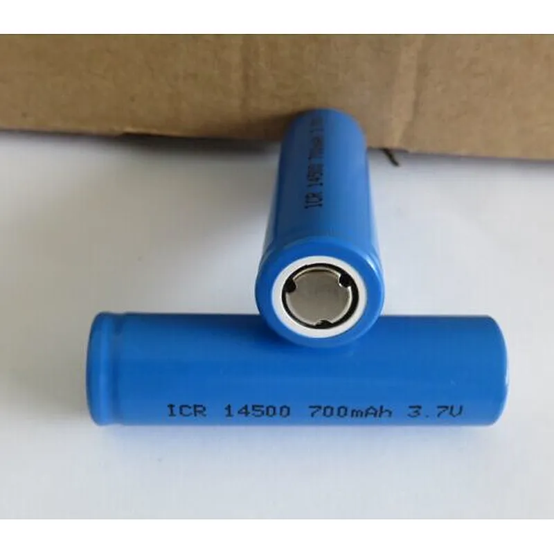 Eunicell 3.7V ICR14500 Lithium rechargeable battery with solder tabs