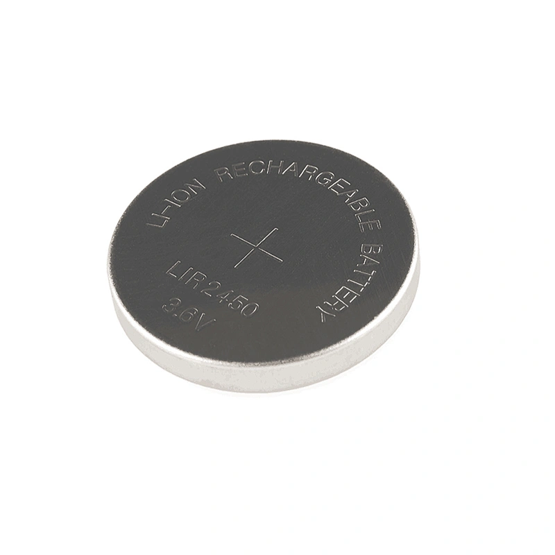 Watch Thermometer battery LIR2450 CP2450 3.6V 120mAh Lithium Ion Rechargeable coin cell