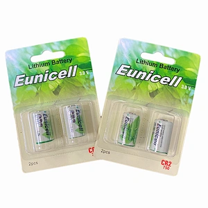 Eunicell 3v cr2 lithium battery 850mah for cameras and flashlights