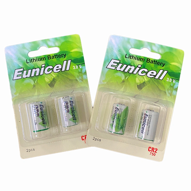 Eunicell 3v cr2 lithium battery 850mah for cameras and flashlights