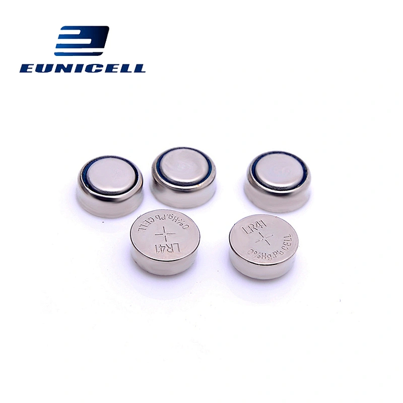 Alkaline coin cells 0%hg pb LR41 button cell AG3 LR41 battery