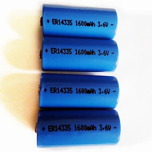 High Quality Li-SOCL2 3.6v ER14335 2/3AA Size lithium battery for water meter