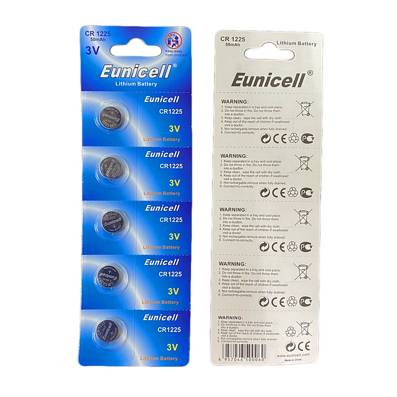 Wholesale 3V Thermometer Batteries CR1025 Button Cell Battery DL1025 CR1225 Lithium Battery