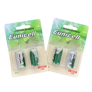 EUNICELL CR123A LITHIUM BATTERY 3V CR17345 Flashlight Torch Intelligent Doorbell