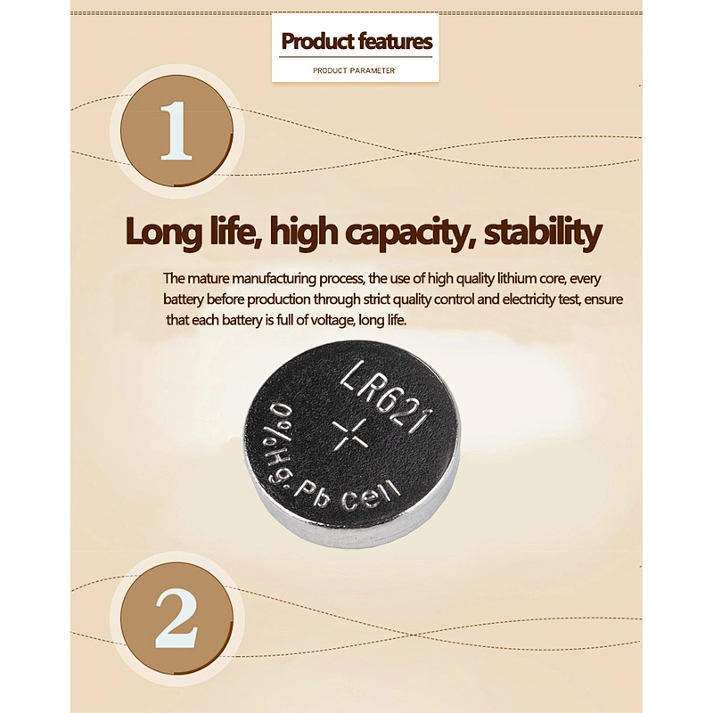 1.5V AG1 Button Cell Battery LR621 Ag1 For Watch