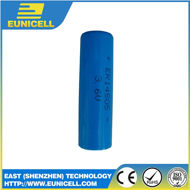 Low Self Discharge 3.6V 2400mAh ER14505 Lithium Ion Electric Tools Battery