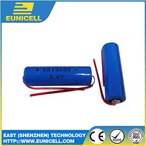 Low Self Discharge 3.6V 2400mAh ER14505 Lithium Ion Electric Tools Battery