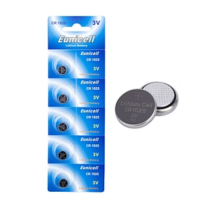 Eunicell Manufacturer high quality 3v CR1025 button cell battery Alarm Remote Car Batteries