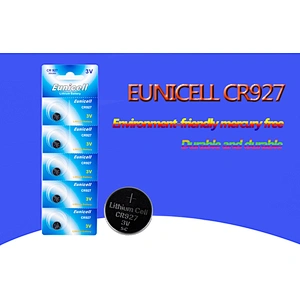 LiMnO2 Battery 3V CR927 lithium coin cell eunicell battery