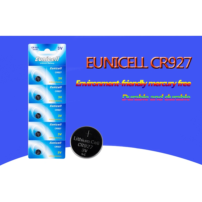 LiMnO2 Battery 3V CR927 lithium coin cell eunicell battery