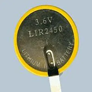 Long discharge 3.6V Lir2450 Wearable Device Coin Battery for Watch