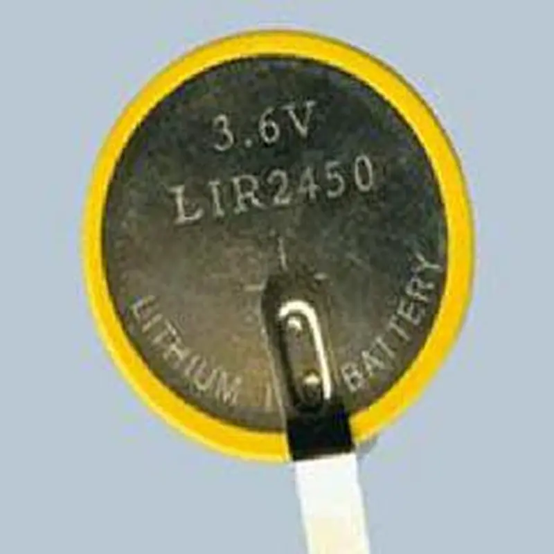Long discharge 3.6V Lir2450 Wearable Device Coin Battery for Watch