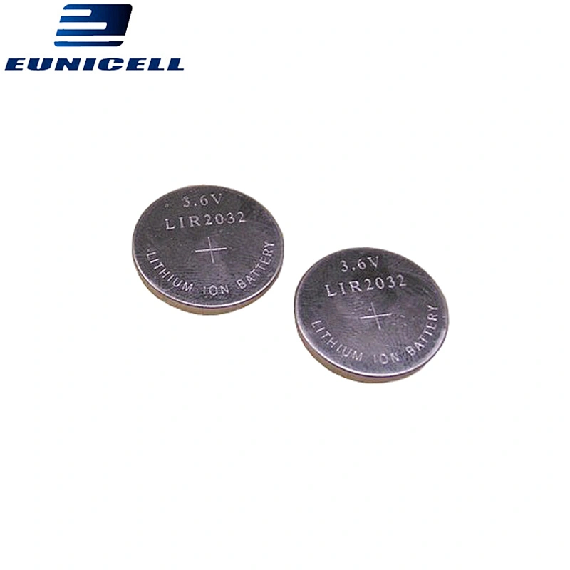 lir1616 3.6v rechargeable lithium ion button cell