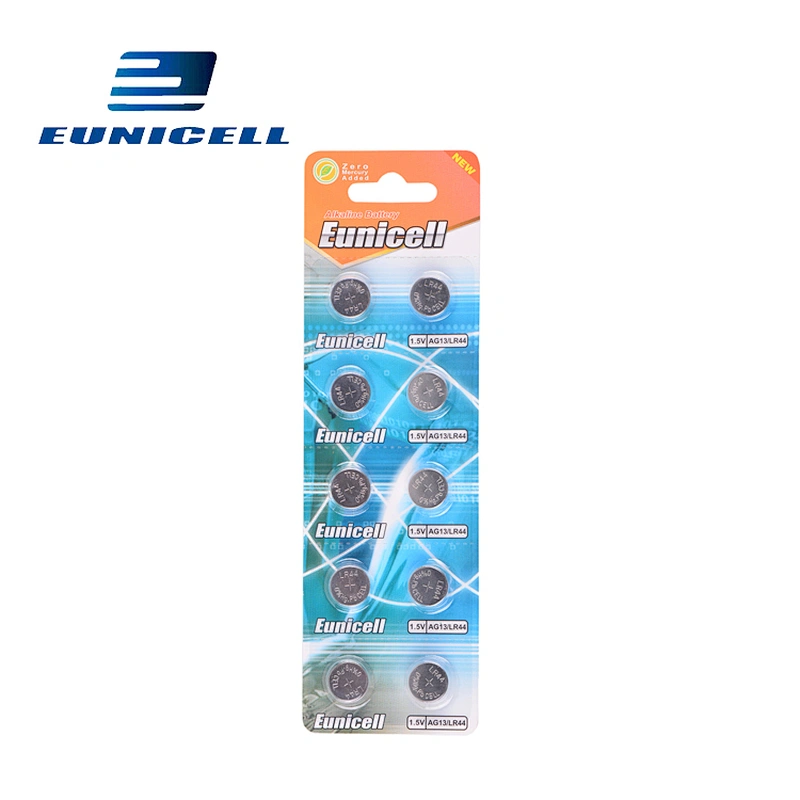 Mercury free AG13 button battery 1.5v alkaline non rechargeable batteries LR44