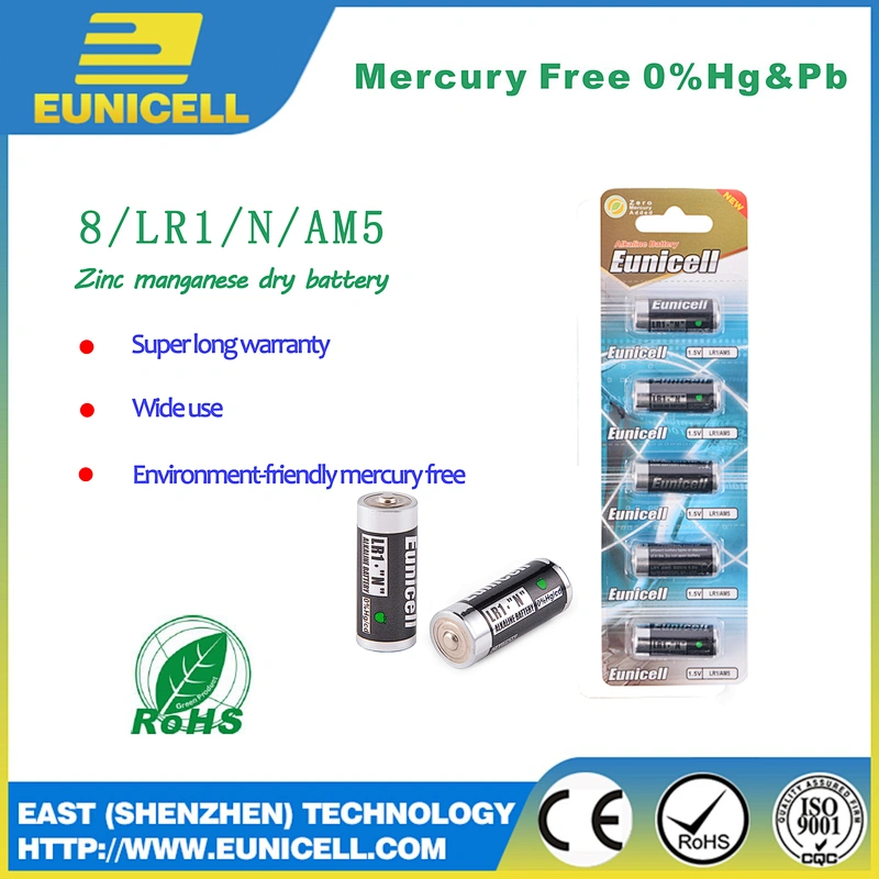 Top selling 1.5v n size mn9100 lr1 am5 alkaline battery Eunicell