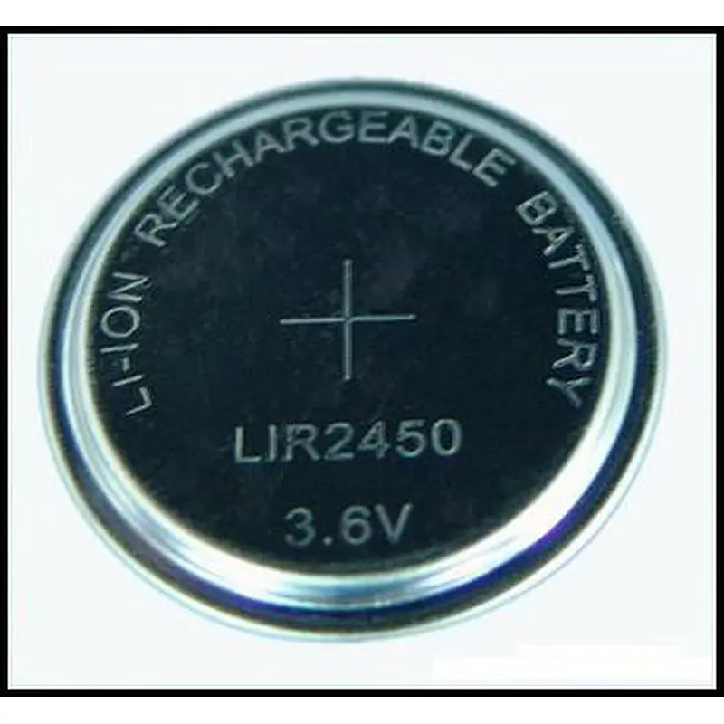 Lir2450 Battery with Solder Tabs CR2450 Lithium 3V Coin Cell