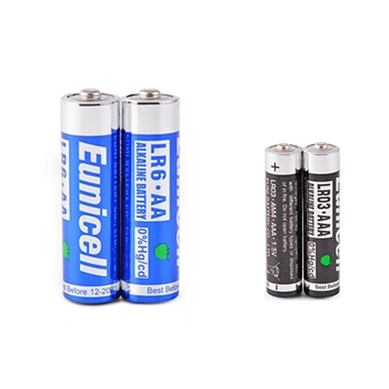 Good Quality  AA / LR6 Eunicell Alkaline Power AA Batteries pack of 4