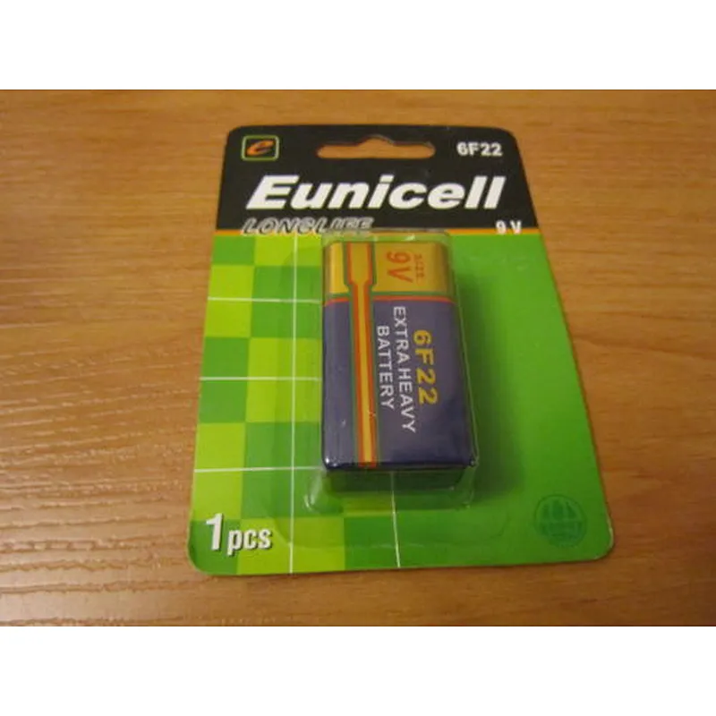 China supplier power plus 6f22 9v battery 006p 1604 pp3 for smoke detector