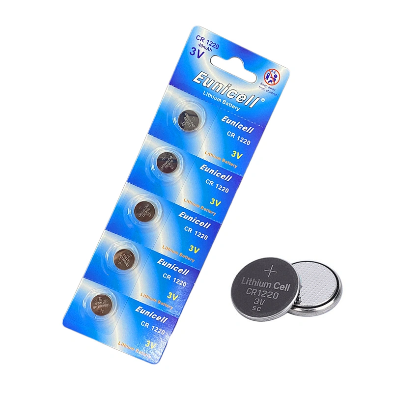 High quality CR1220 3v battery with tabs CR1220 soldering batteries