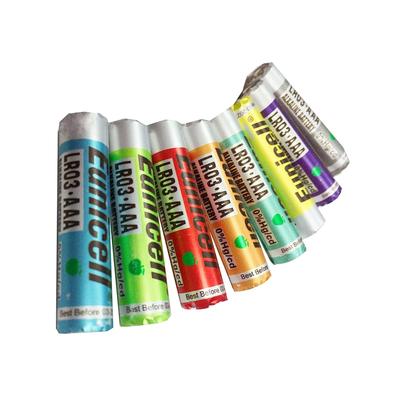 AAA LR03 10450 AM4 No.7 Triple A 1.5V 1100mAh Super Alkaline Battery Cylindrical