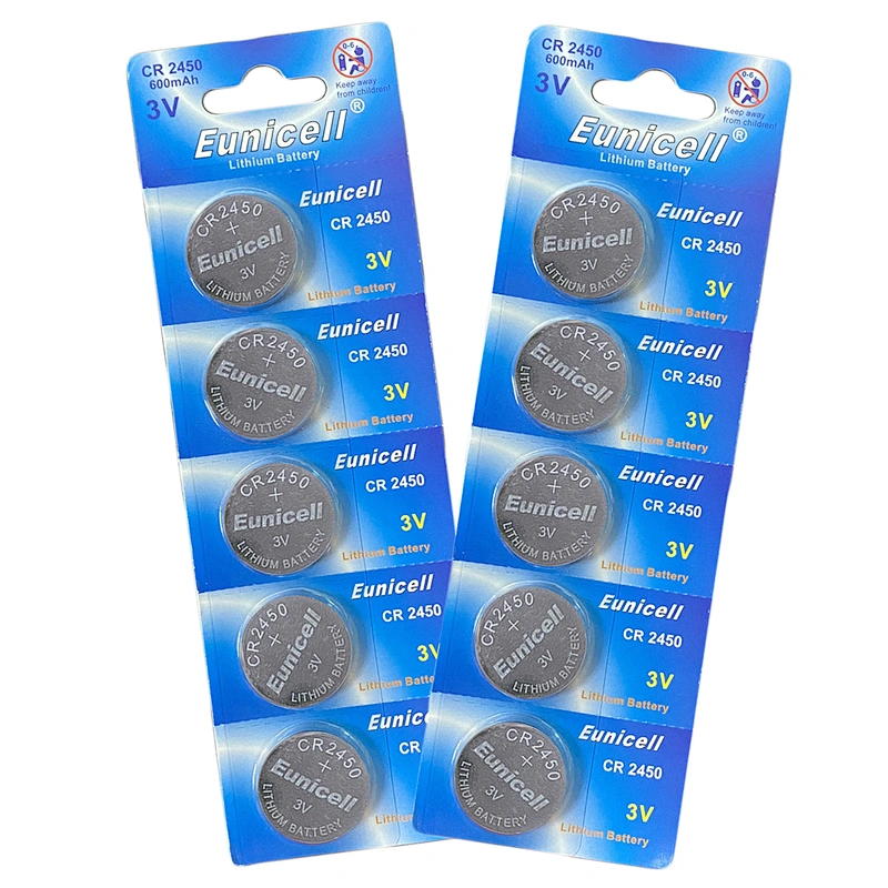 Lithium Battery CR2450 Button Cell 3V Coin Cell Battery  Lamp LED BR2450/DL2450