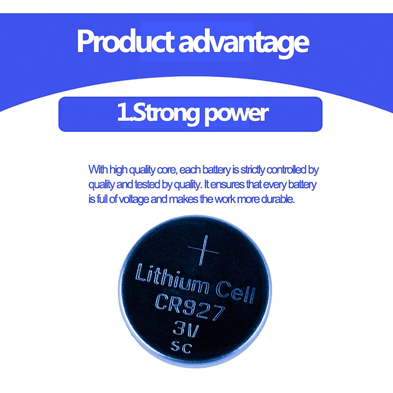 LiMnO2 Battery 3V CR927 lithium coin cell eunicell battery