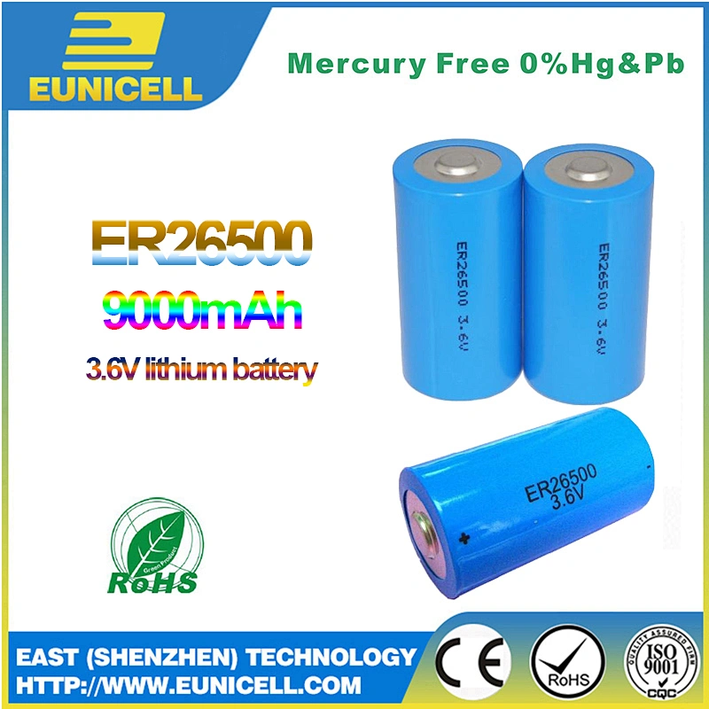 Eunicell powerful ICR26650 CR26650 Li-ion 5000mAh 3.7V Rechargeable Battery