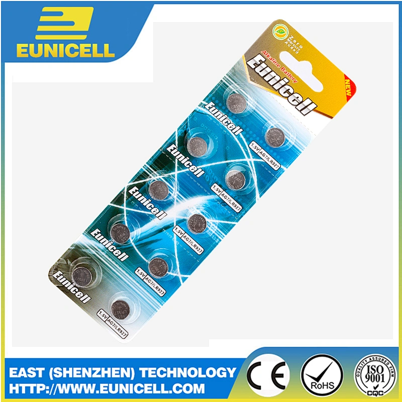 AG7 LR927 SR927 CR927 0% Hg Alkaline button cell
