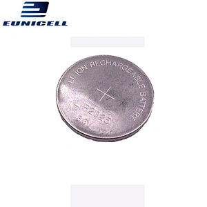 3.6V li-ion rechargeable battery LIR2025 coin battery button cell with solder tab