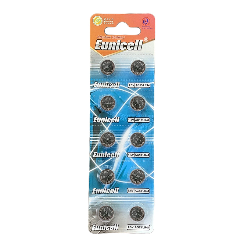 0Hg 0Pb 1.5 V Button Cell 1.5V AG13/LR44 Batteries Pack From China