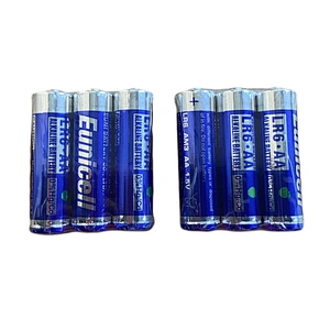 Best Selling Eunicell Zinc manganese AA/lr6/am3 1.5v dry battery alkaline for remote