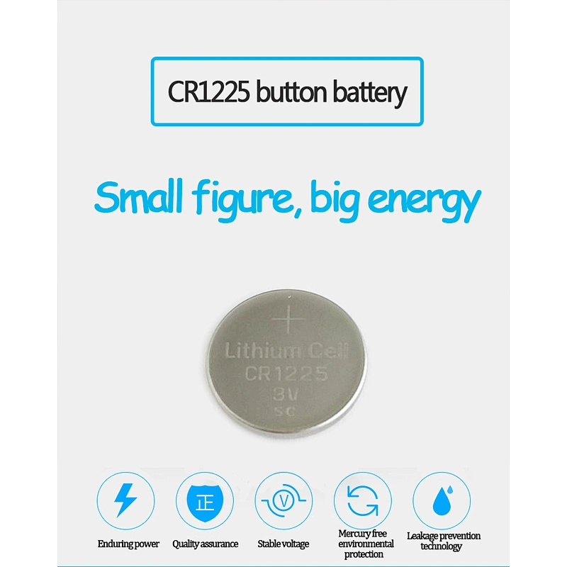 LiMnO2 Battery 3V CR1225 lithium coin cell eunicell battery