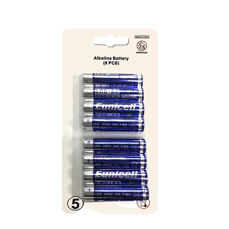 Ultra alkaline primary dry battery 1.5v LR6 AM3 AA non rechargeable battery