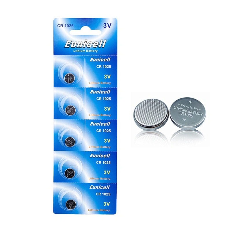 Lithium coin cell battery 3v CR1025 BR1025 DL1025 for watch electronic toy remote