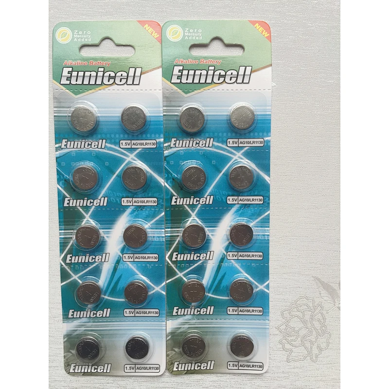 Mercury free AG10 battery 1.5v alkaline button cell batteries LR1130 LR54