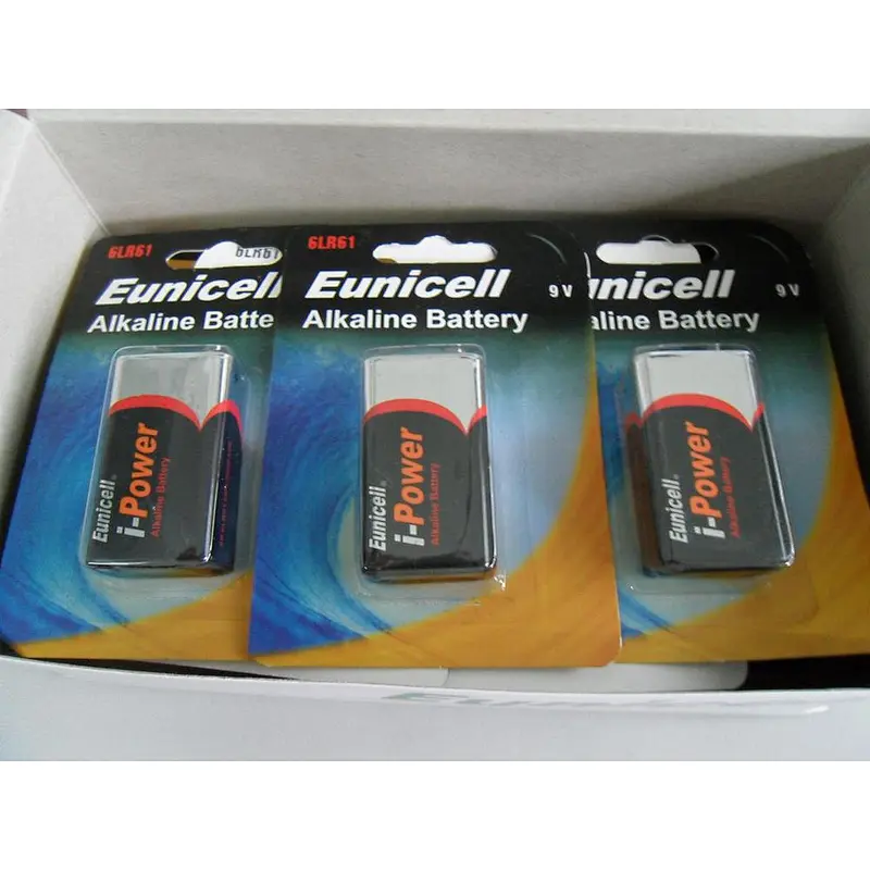 Eunicell 6LR61 9V 350mAh Super Alkaline dry battery