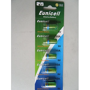 Eunicell 5 pack 9V alkaline battery 10A with msds